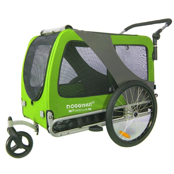 Doggyhut Premium XL Pet Bicycle Trailer & Stroller (2in1)