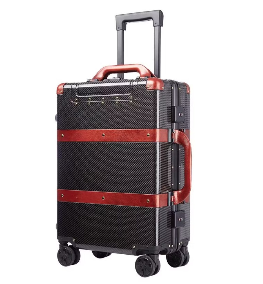 38L Carbon Fibre Travel Case with Leather Handle