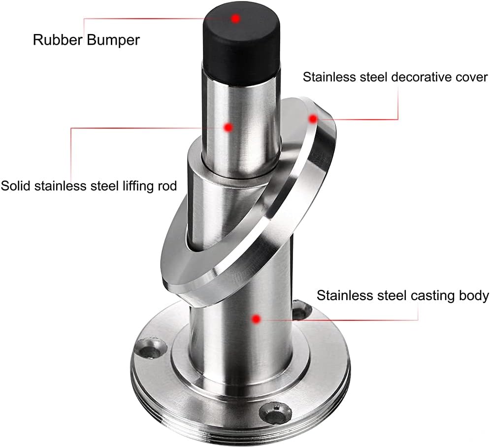 Adjustable Door Stop Heavy Duty Stainless Steel Door Stopper