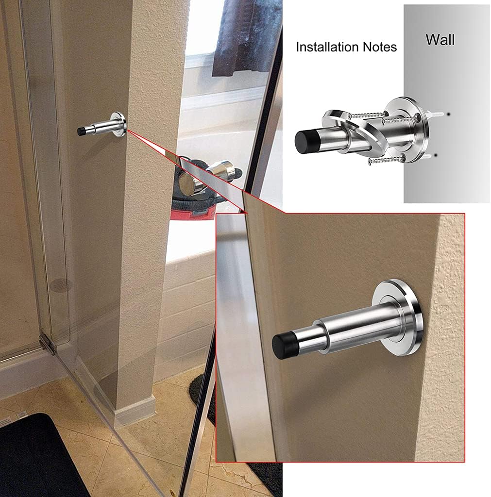 Adjustable Door Stop Heavy Duty Stainless Steel Door Stopper